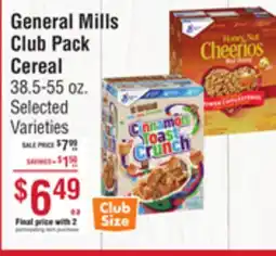 Smart & Final General Mills Club Pack Cereal offer