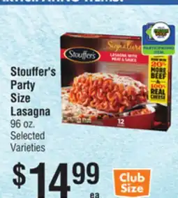 Smart & Final Stouffer's Party Size Lasagna offer
