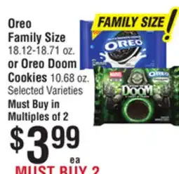 Smart & Final Oreo Family Size or Oreo Doom Cookies offer