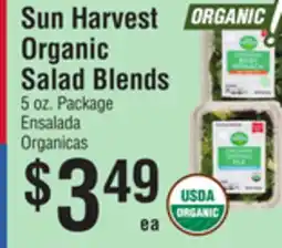 Smart & Final Sun Harvest Organic Salad Blends offer