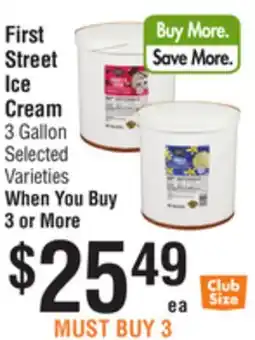 Smart & Final First Street Ice Cream offer