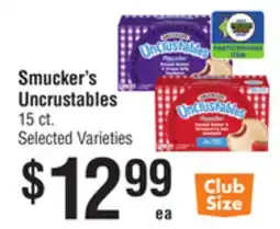 Smart & Final Smucker's Uncrustables offer