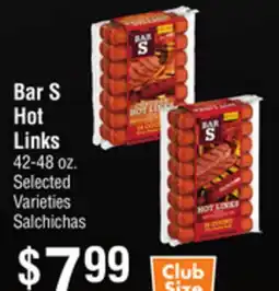 Smart & Final Bar S Hot Links offer