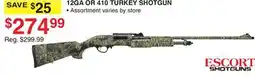 Dunham's Sports ESCORT SHOTGUNS 12GA OR 410 TURKEY SHOTGUN offer