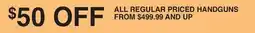 Dunham's Sports ALL REGULAR HANDGUNS offer