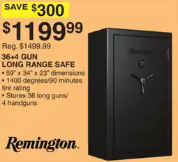 Dunham's Sports REMINGTON 36 + 4 GUN LONG RANGE SAFE offer