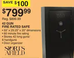 Dunham's Sports SPORTS AFIELD 42 GUN FIRE RATED SAFE HANDGUNS offer