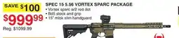 Dunham's Sports 5.56 VORTEX SPARC PACKAGE offer