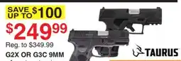 Dunham's Sports TAURUS G2X OR G3C 9MM offer