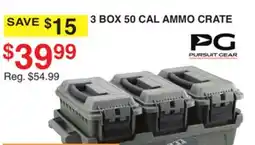 Dunham's Sports PURSUIT GEAR 3 BOX 50 CAL AMMO CRATE offer