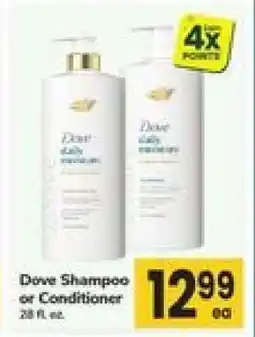 Safeway Dove Shampoo or Conditioner offer
