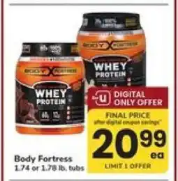 Safeway Body Fortress Whey Protein offer