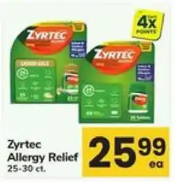 Safeway Zyrtec Allergy Relief offer