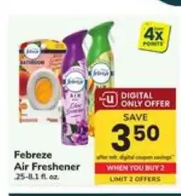 Safeway Febreze Air Freshener offer