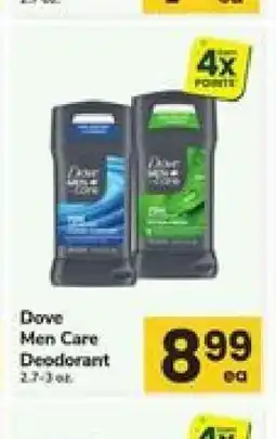Safeway Dove Men+Care Deodorant offer