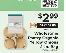 ShopRite Wholesome Pantry Organic Yellow Onions offer