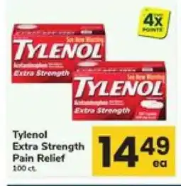 Safeway Tylenol Extra Strength Pain Relief offer