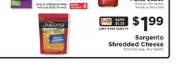 ShopRite Sargento Shredded Cheese offer