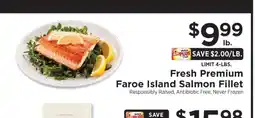 ShopRite Fresh Premium Faroe Island Salmon Fillet offer