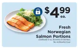 ShopRite Fresh Norwegian Salmon Portions offer
