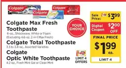 ShopRite Colgate Toothpaste offer
