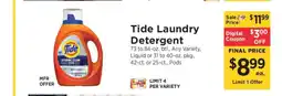 ShopRite Tide Laundry Detergent offer