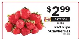 ShopRite Red Ripe Strawberries offer