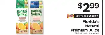 ShopRite Florida's Natural Premium Juice offer