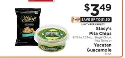 ShopRite Stacy's Pita Chips or Yucatan Guacamole offer