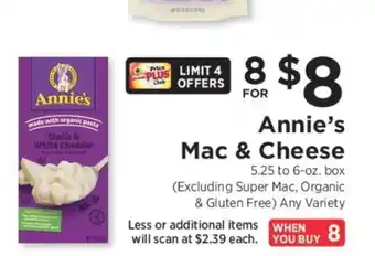 ShopRite Annie's Mac & Cheese offer