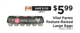 ShopRite Vital Farms Pasture-Raised Large Eggs offer