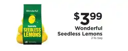 ShopRite Wonderful Seedless Lemons offer