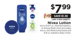 ShopRite Nivea Lotion offer