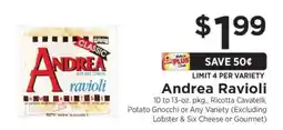 ShopRite Andrea Ravioli offer