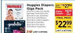 ShopRite Huggies Diapers Giga Pack offer