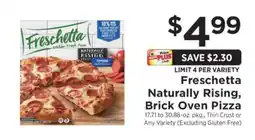 ShopRite Freschetta Naturally Rising, Brick Oven Pizza offer