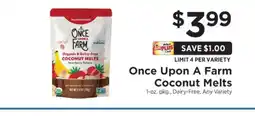 ShopRite Once Upon A Farm Coconut Melts offer