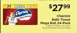 ShopRite Charmin Bath Tissue Mega Roll 24-Pack offer