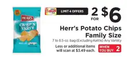 ShopRite Herr’s Potato Chips Family Size offer