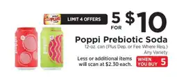 ShopRite Poppi Prebiotic Soda offer
