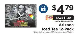 ShopRite Arizona Iced Tea 12-Pack offer