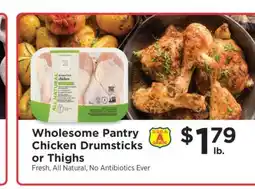 ShopRite Wholesome Pantry Chicken Drumsticks or Thighs offer