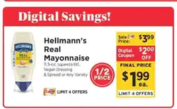 ShopRite Hellmann's Real Mayonnaise offer