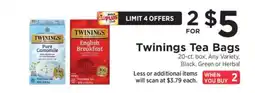 ShopRite Twinings Tea Bags offer