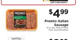 ShopRite Premio Italian Sausage offer