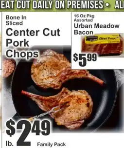Food Universe Bone In Sliced Center Cut Pork Chops offer
