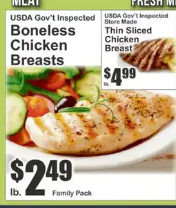 Food Universe USDA Gov't Inspected Boneless Chicken Breasts offer