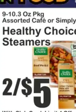 Food Universe Healthy Choice Steamers offer