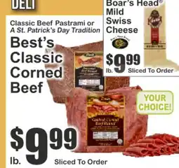 Food Universe Classic Beef Pastrami or A St. Patrick's Day Tradition Best's Classic Corned Beef offer