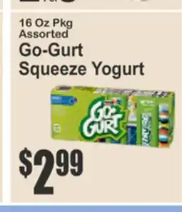 Food Universe Assorted Go-Gurt Squeeze Yogurt offer